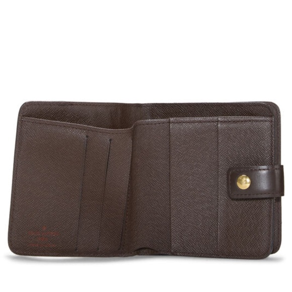 Louis Vuitton Damier Ebene Compact Snap Wallet EUC - Picture 3 of 13